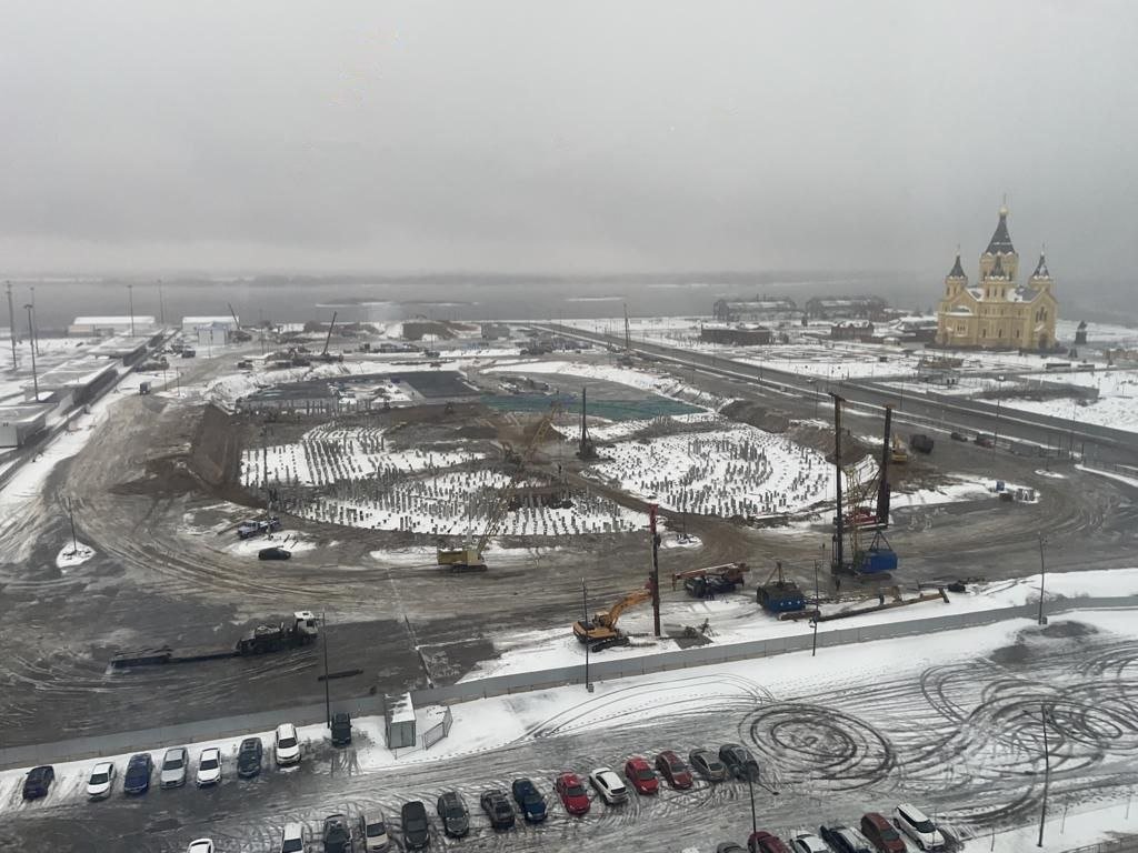 В Нижнем Новгороде завершили работы на свайном поле нового ледового дворца