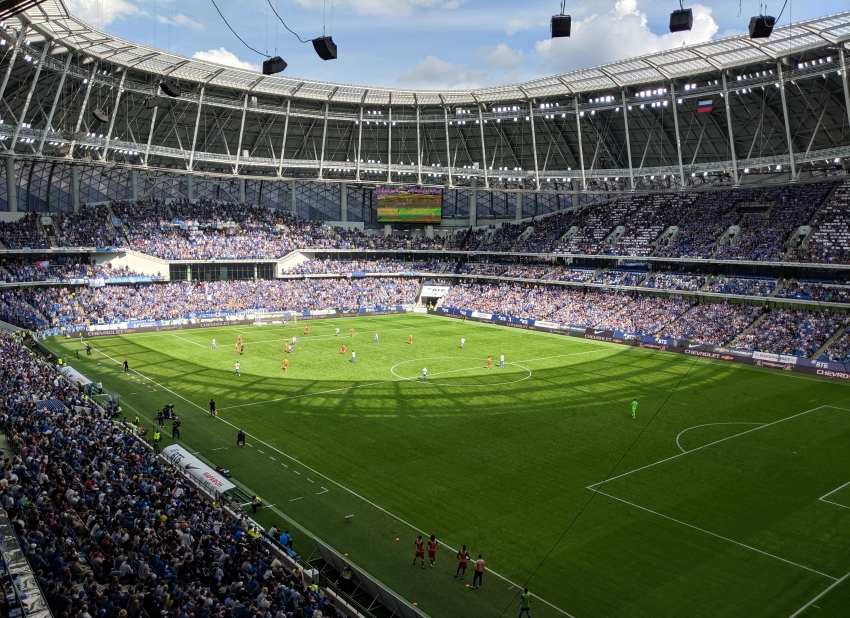 Реконструированный стадион «Динамо» принял первый матч