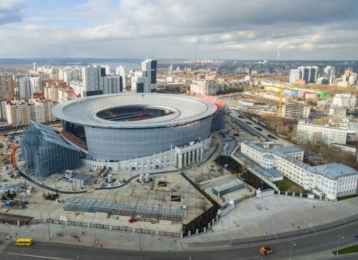 Стадион ЧМ-2018 в Екатеринбурге откроется 1 апреля