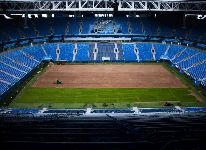 Стадион «Санкт-Петербург» получил новый газон
