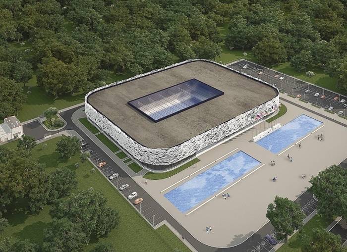 В Крыму начали строить дворец водных видов спорта стоимостью ₽1 млрд