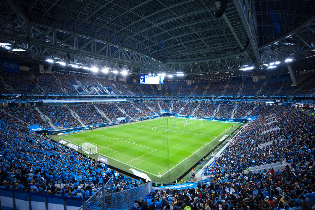 Самым посещаемым стадионом Европы стала «Газпром Арена»